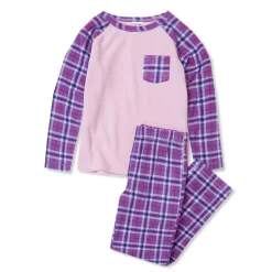 Kids Long Sleeve Pocket Fleece Pajama Set
