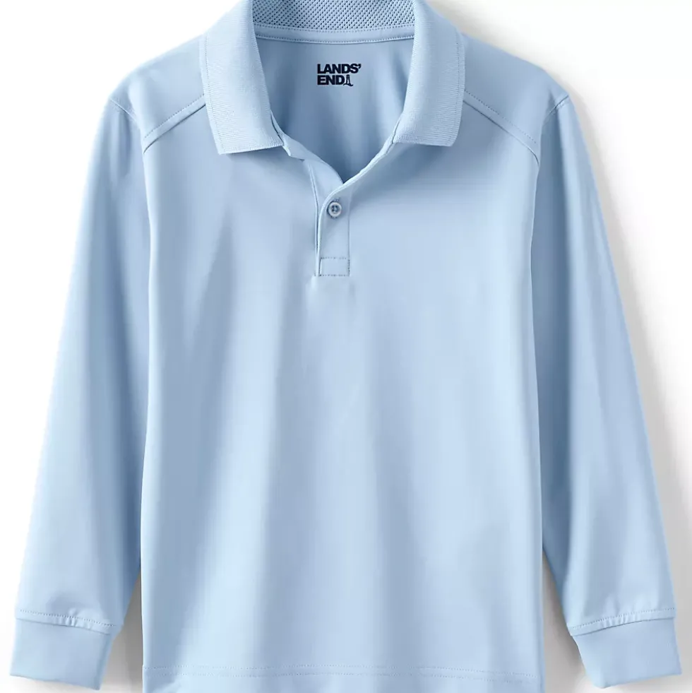 Kids Long Sleeve Rapid Dry Polo Shirt