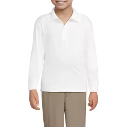 Kids Long Sleeve Rapid Dry Polo Shirt