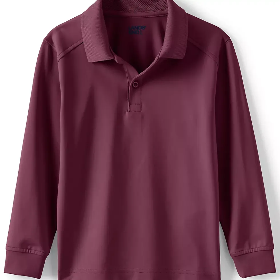 Kids Long Sleeve Rapid Dry Polo Shirt