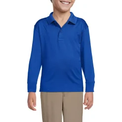 Kids Long Sleeve Rapid Dry Polo Shirt