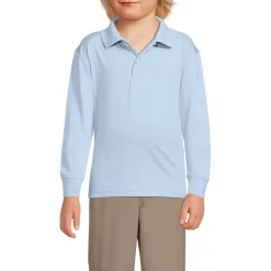 Kids Long Sleeve Rapid Dry Polo Shirt