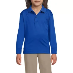 Kids Long Sleeve Rapid Dry Polo Shirt