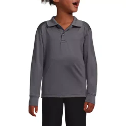 Kids Long Sleeve Rapid Dry Polo Shirt