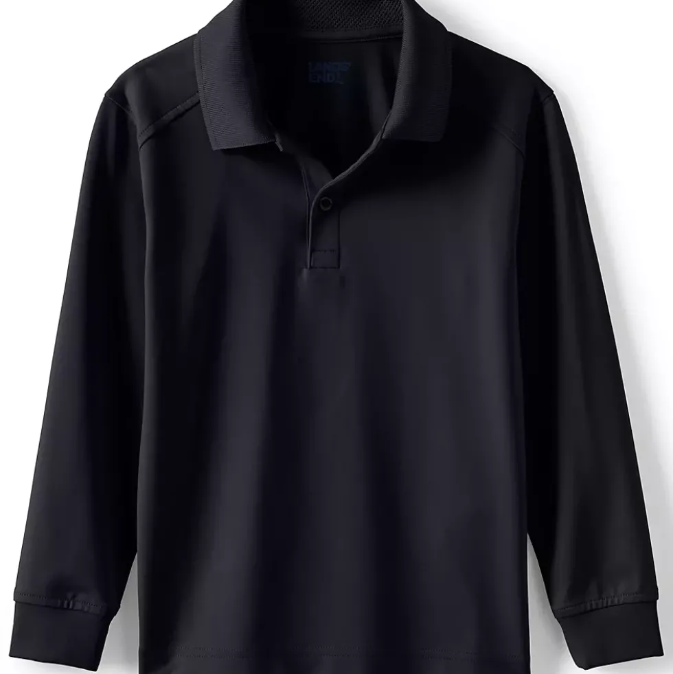 Kids Long Sleeve Rapid Dry Polo Shirt