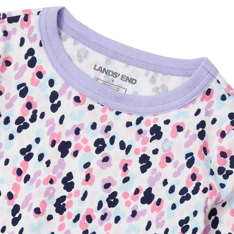 Kids Long Sleeve Top and Bottom Snug Fit Pajama Set
