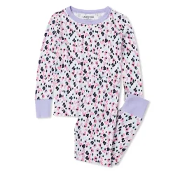 Kids Long Sleeve Top and Bottom Snug Fit Pajama Set