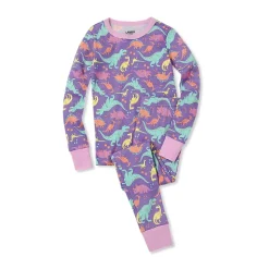 Kids Long Sleeve Top and Bottom Snug Fit Pajama Set