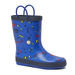 Kids Pull On Splash Rubber Rain Boots