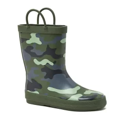 Kids Pull On Splash Rubber Rain Boots