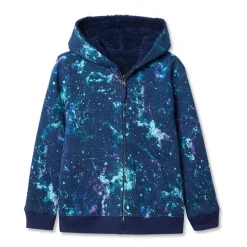 Kids Reversible Sherpa Fleece Hoodie