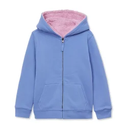Kids Reversible Sherpa Fleece Hoodie