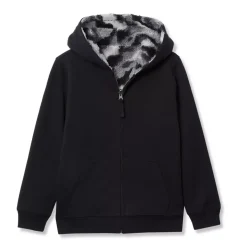 Kids Reversible Sherpa Fleece Hoodie