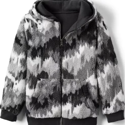 Kids Reversible Sherpa Fleece Hoodie