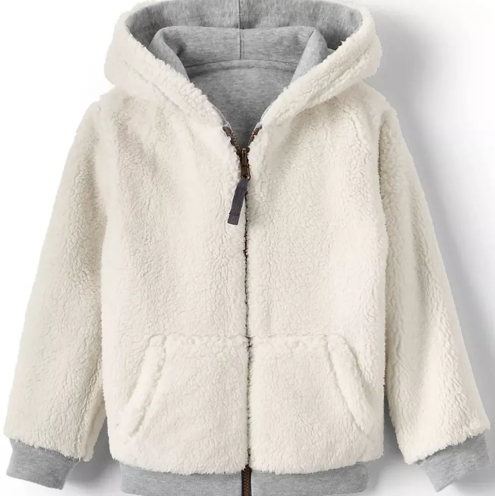Kids Reversible Sherpa Fleece Hoodie