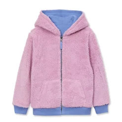 Kids Reversible Sherpa Fleece Hoodie