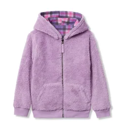 Kids Reversible Sherpa Fleece Hoodie
