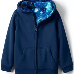 Kids Reversible Sherpa Fleece Hoodie