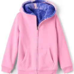 Kids Reversible Sherpa Fleece Hoodie