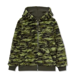 Kids Reversible Sherpa Fleece Hoodie