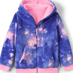 Kids Reversible Sherpa Fleece Hoodie
