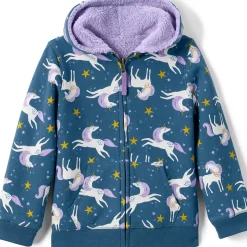 Kids Reversible Sherpa Fleece Hoodie