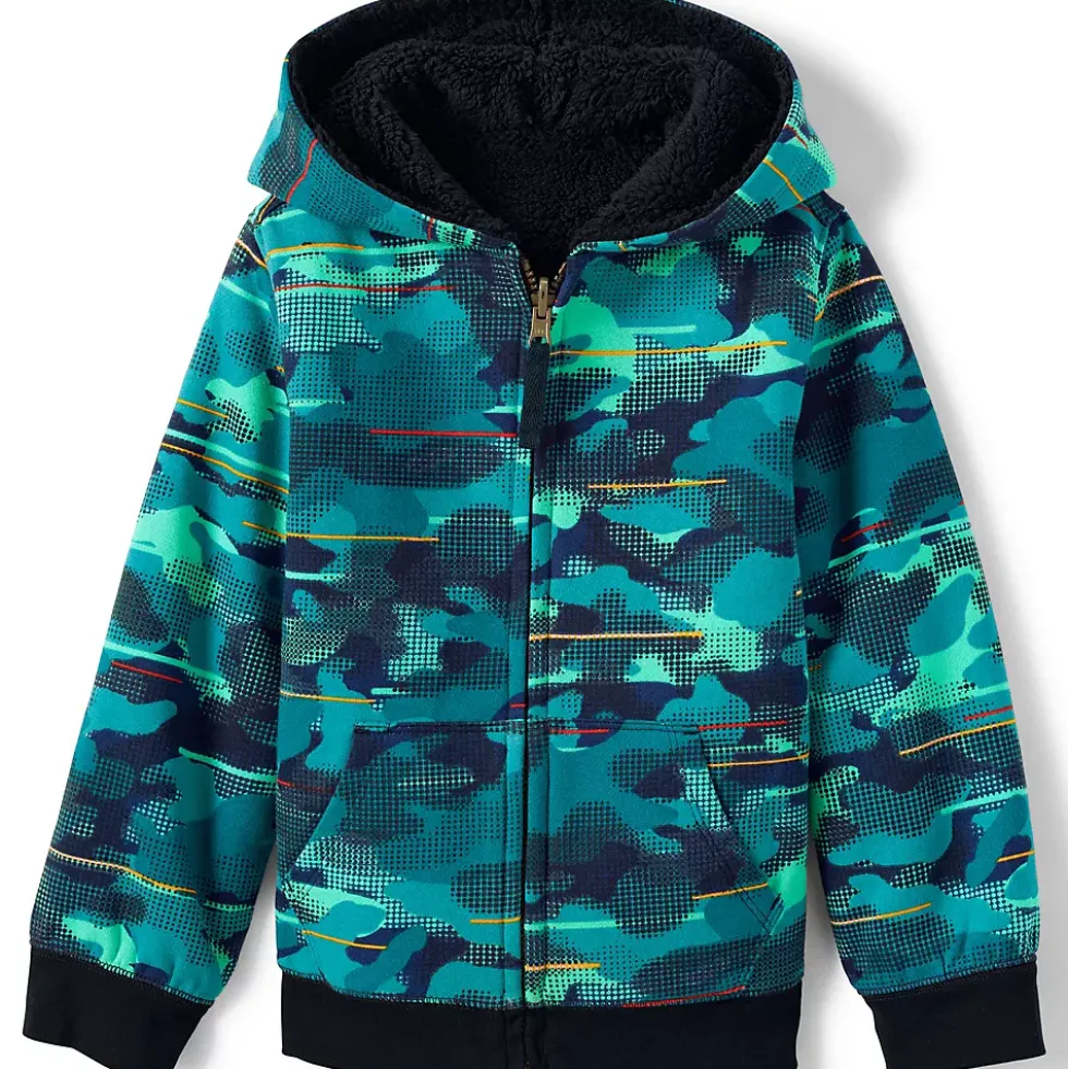 Kids Reversible Sherpa Fleece Hoodie