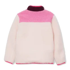 Kids Sherpa Contrast Full Zip Up Jacket