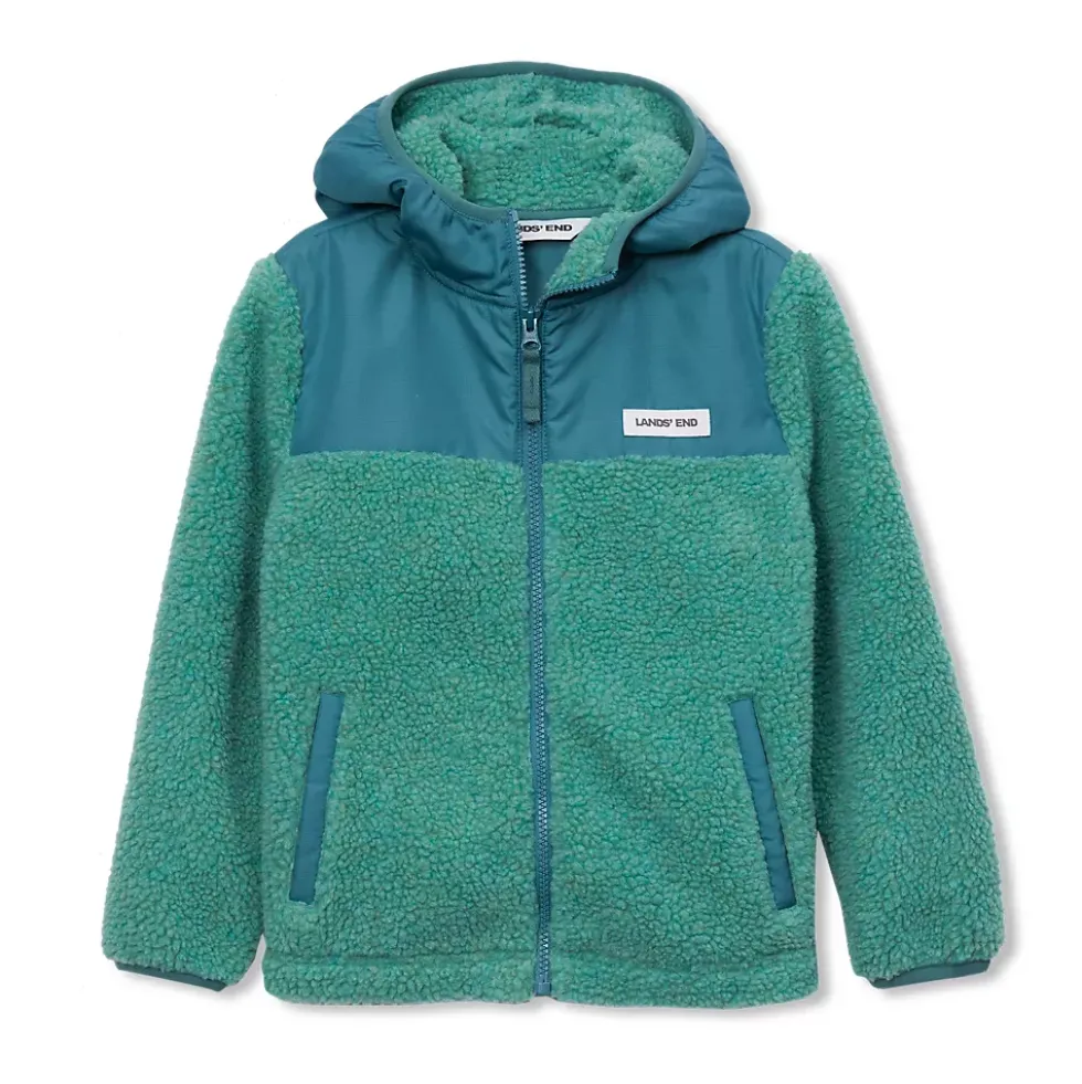 Kids Sherpa Fleece Hooded Jacket