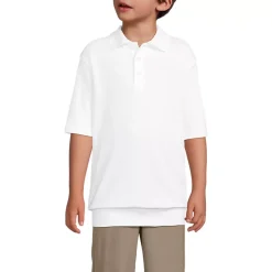 Kids Short Sleeve Banded Bottom Polo Shirt