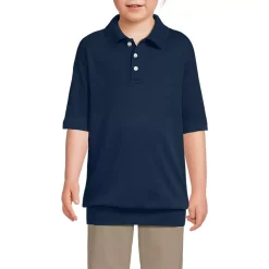 Kids Short Sleeve Banded Bottom Polo Shirt