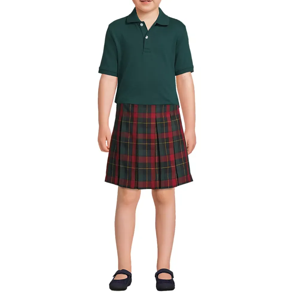 Kids Short Sleeve Interlock Polo Shirt