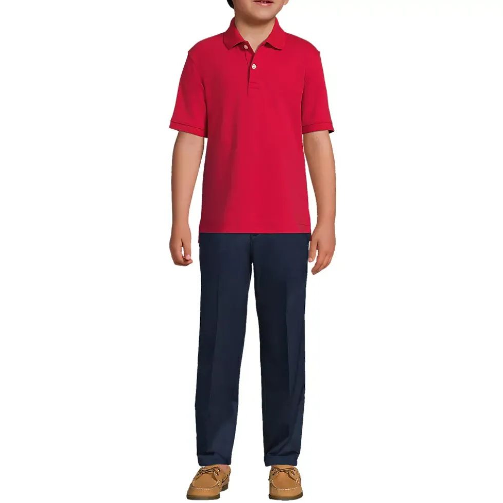Kids Short Sleeve Interlock Polo Shirt