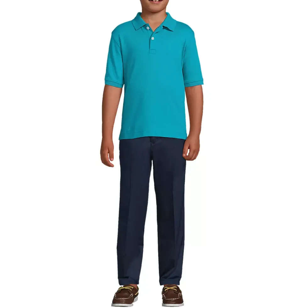 Kids Short Sleeve Interlock Polo Shirt