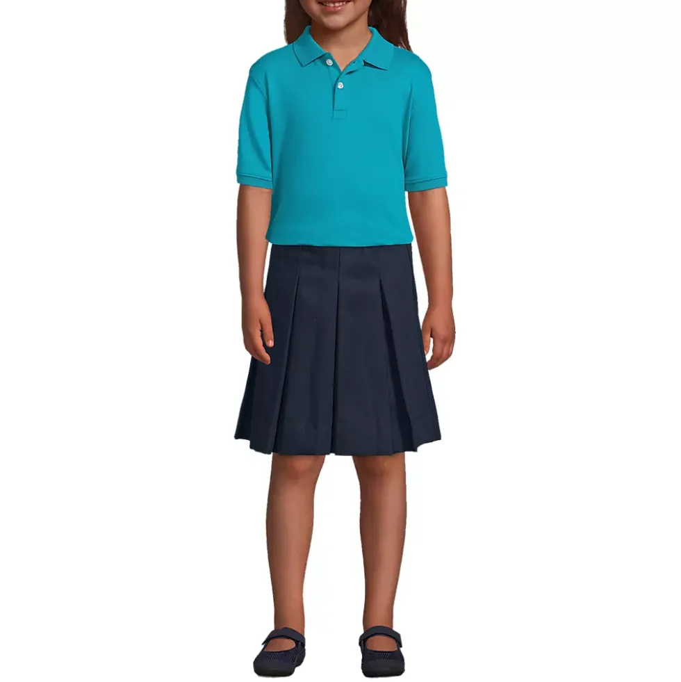 Kids Short Sleeve Interlock Polo Shirt