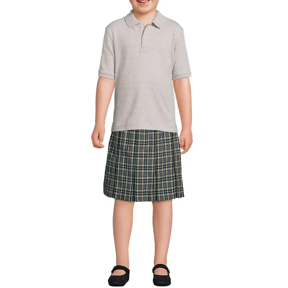 Kids Short Sleeve Interlock Polo Shirt