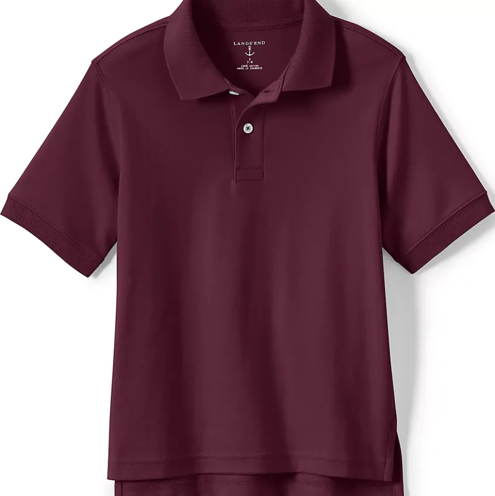 Kids Short Sleeve Interlock Polo Shirt