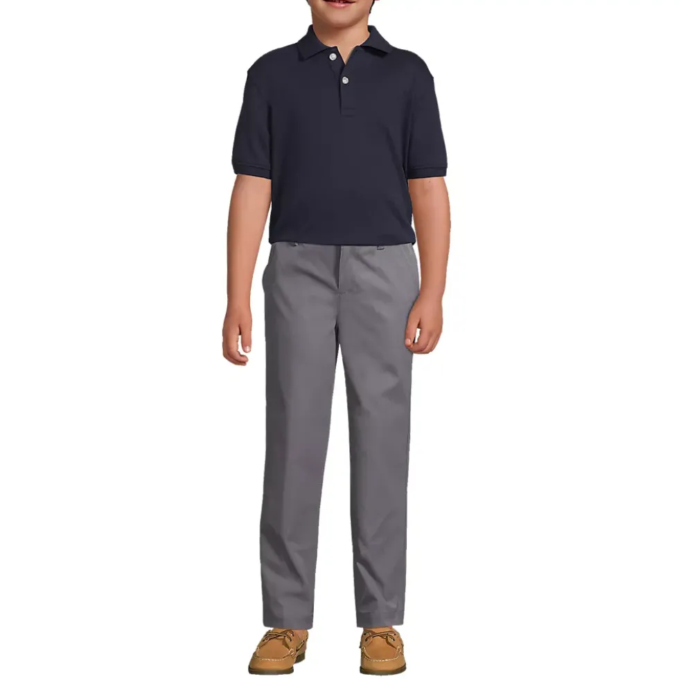Kids Short Sleeve Interlock Polo Shirt