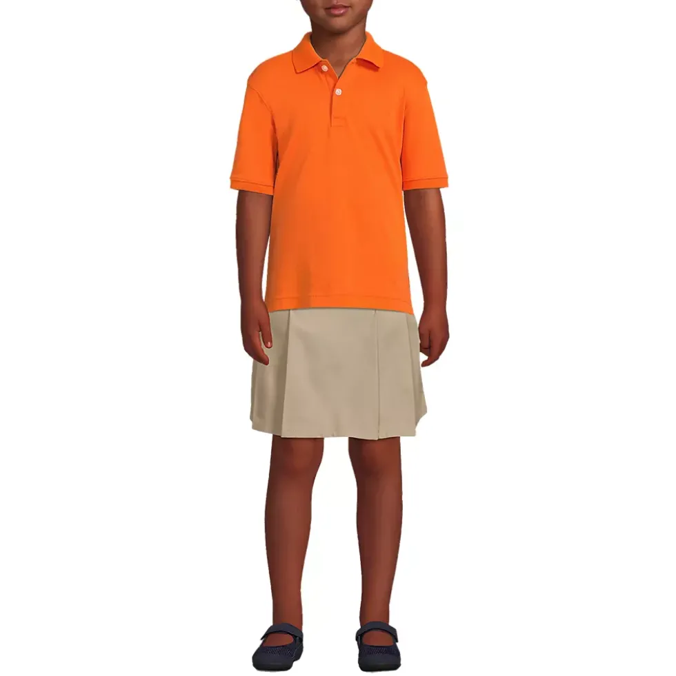 Kids Short Sleeve Interlock Polo Shirt