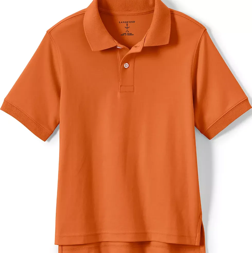 Kids Short Sleeve Interlock Polo Shirt