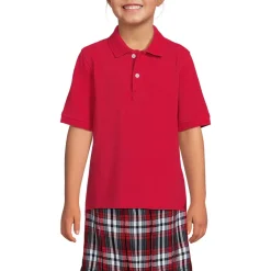 Kids Short Sleeve Mesh Polo Shirt