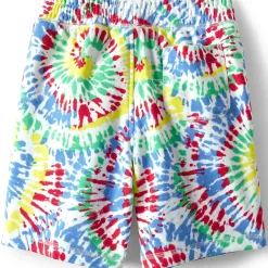 Kids Tie Dye French Terry Pull On Sweat Shorts
