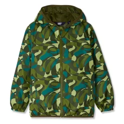 Kids Waterproof Hooded Packable Rain Jacket