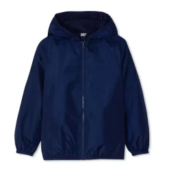 Kids Waterproof Hooded Packable Rain Jacket