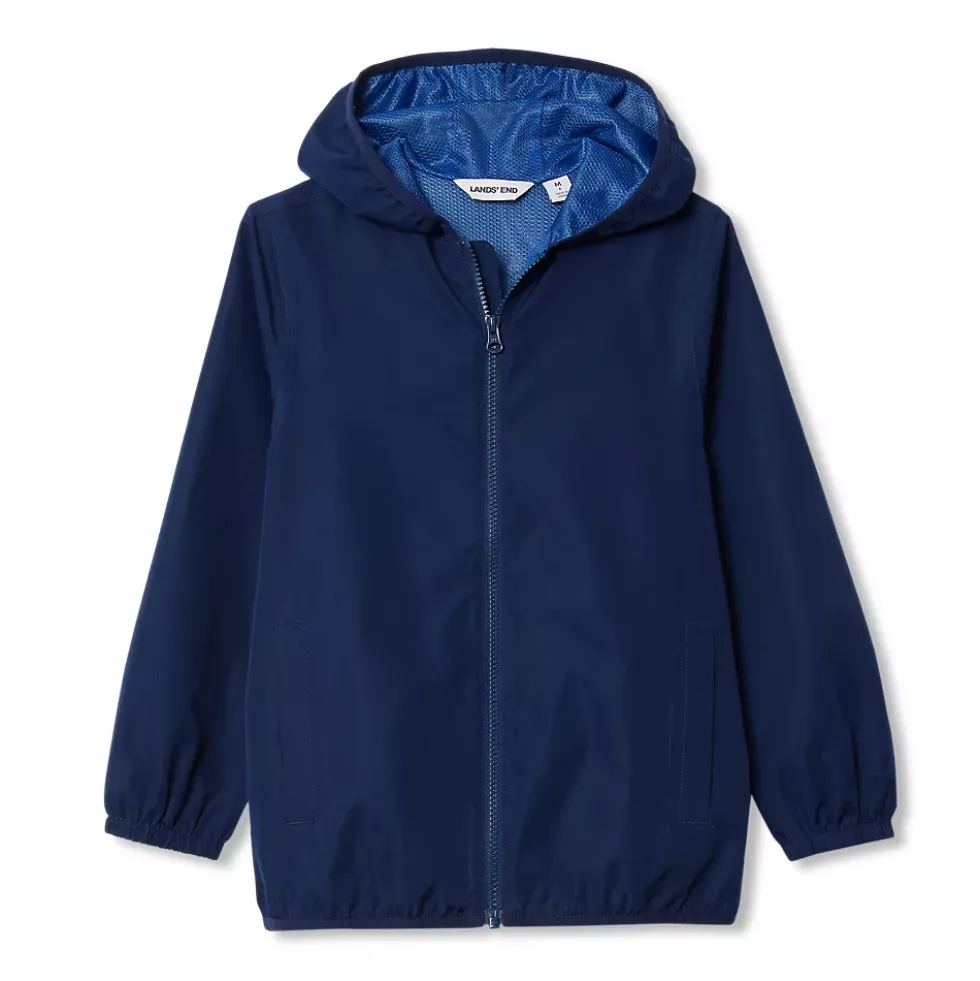 Kids Waterproof Hooded Packable Rain Jacket