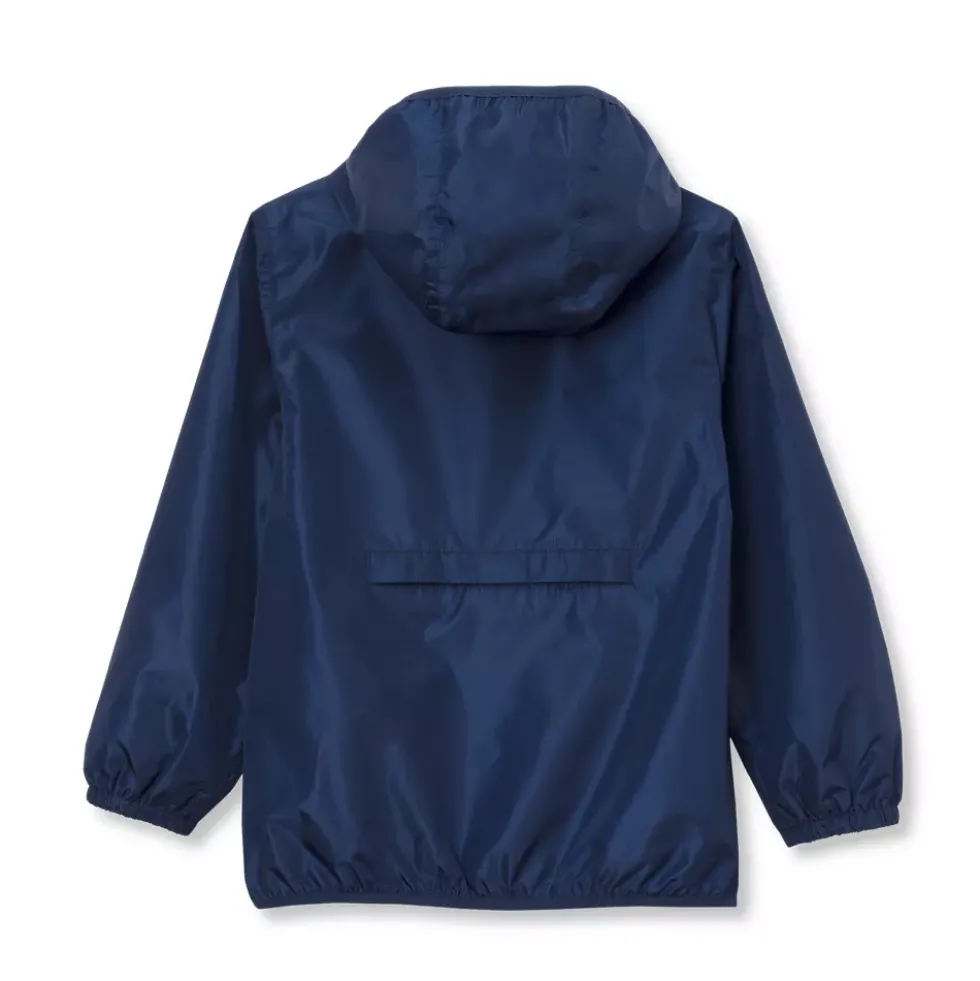 Kids Waterproof Hooded Packable Rain Jacket