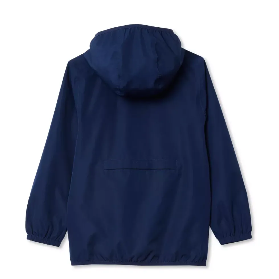 Kids Waterproof Hooded Packable Rain Jacket