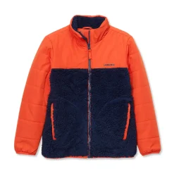 Kids Water Resistant Mixed Media Insulated Jacket