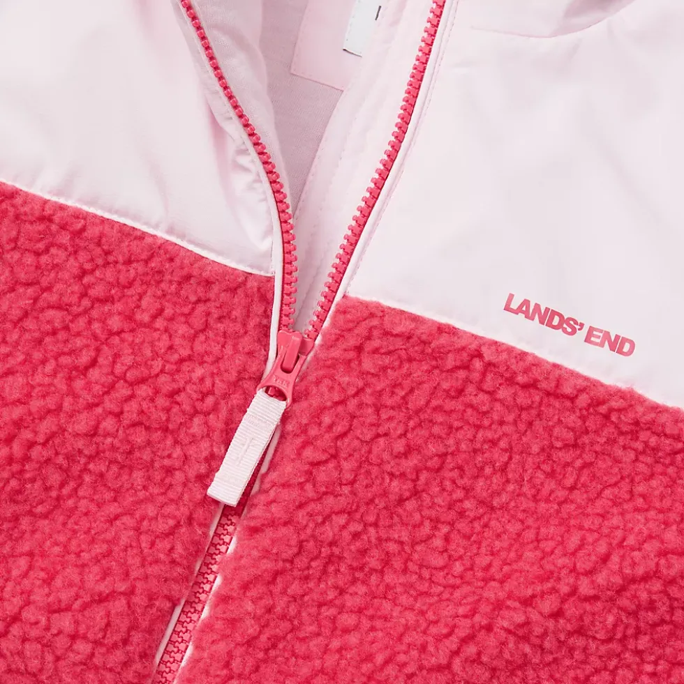 Kids Water Resistant Mixed Media Insulated Jacket