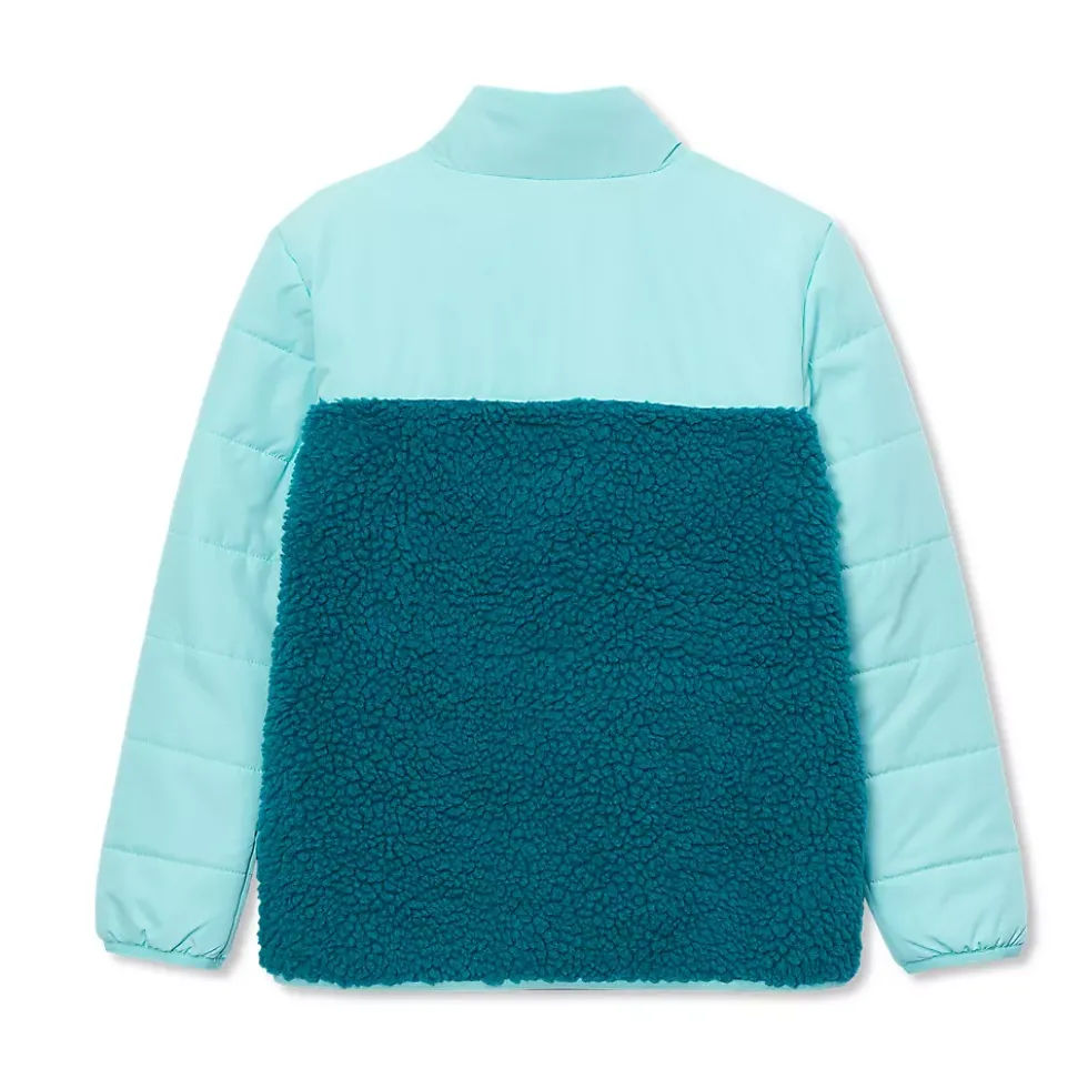 Kids Water Resistant Mixed Media Insulated Jacket